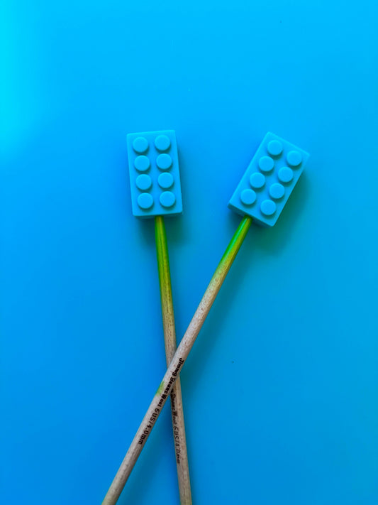 Blue Building Block Toy Stitch Stoppers from Comma Craft Co