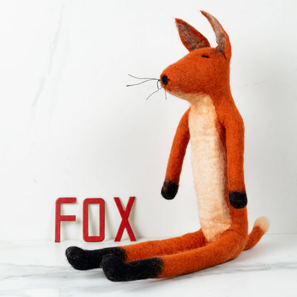 Felted Large Fox Toy from The Winding Road - Maine Yarn & Fiber Supply