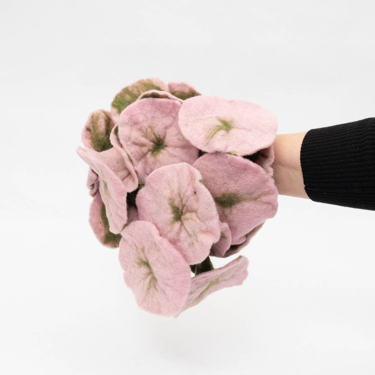 Pink - Felt Flower Vine Garland by The Winding Road - Maine Yarn & Fiber Supply