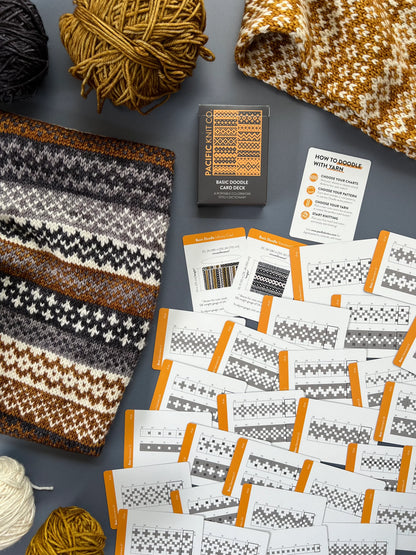 Basic Doodle Card Deck by Pacific Knit Co.