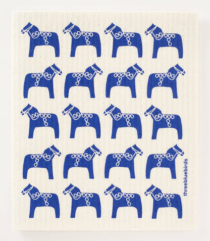 Blue Dala - Swedish Dishcloths by Three Blue Birds