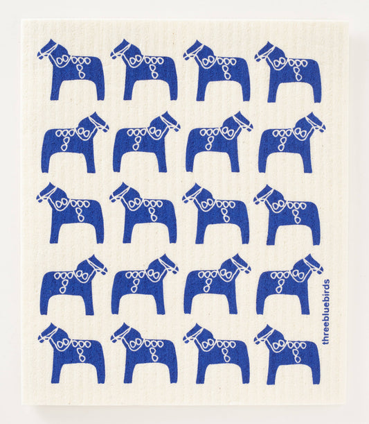 Blue Dala - Swedish Dishcloths by Three Blue Birds