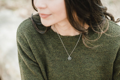 Compass Sterling Silver Necklace by Becoming Jewelry