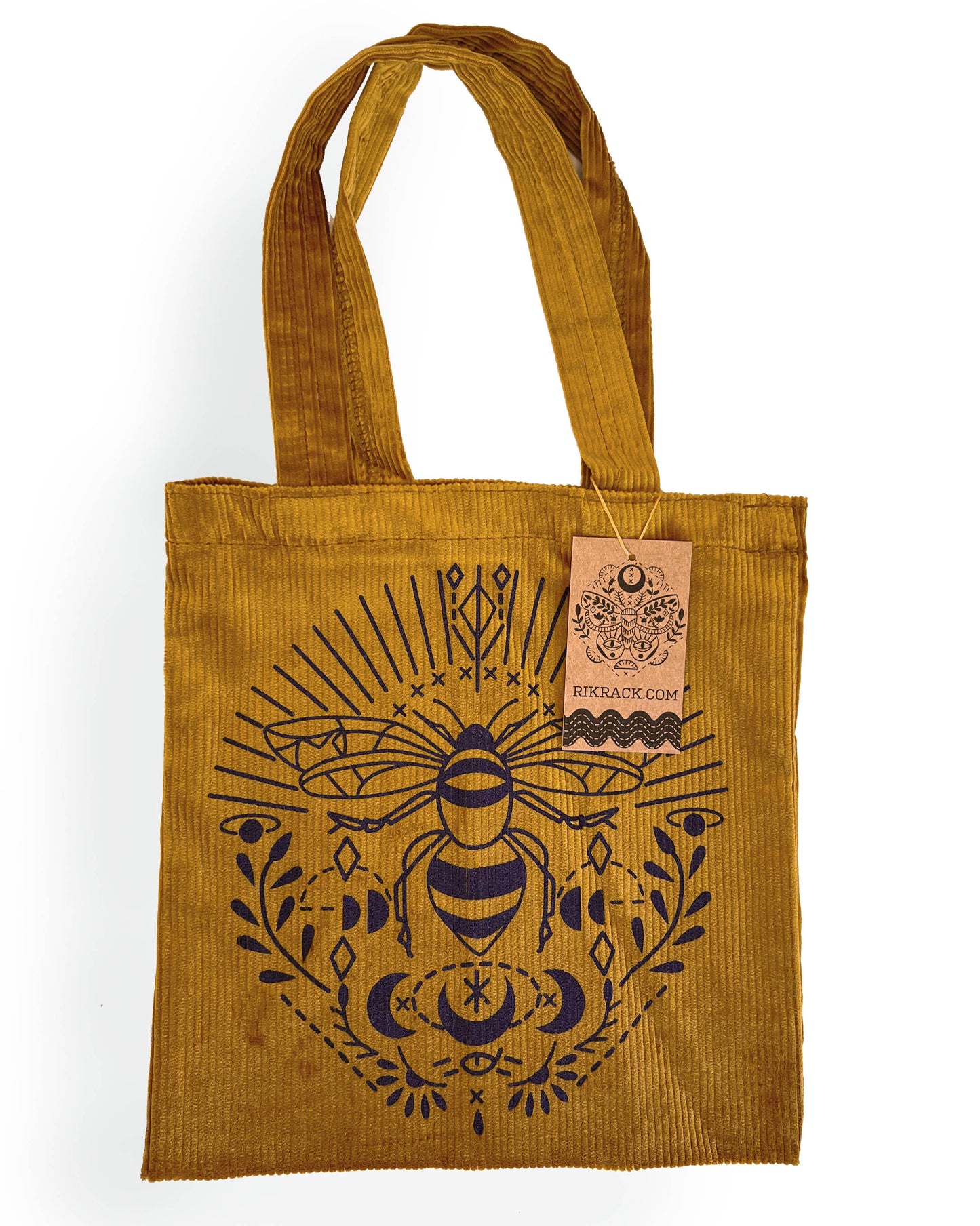 Bee Corduroy tote bag from Rikrack