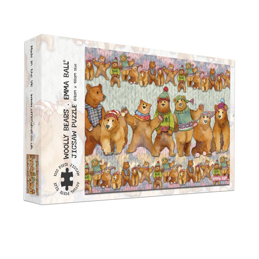 Woolly Bears 1000 Piece Boxed Jigsaw from Emma Ball Ltd