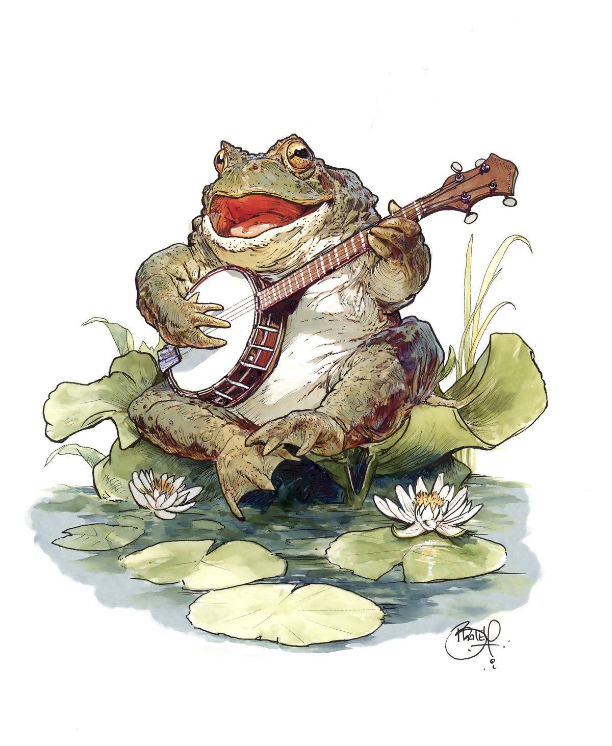 Little Ditty Greeting Card (blank inside) by Shawn Braley Illustration