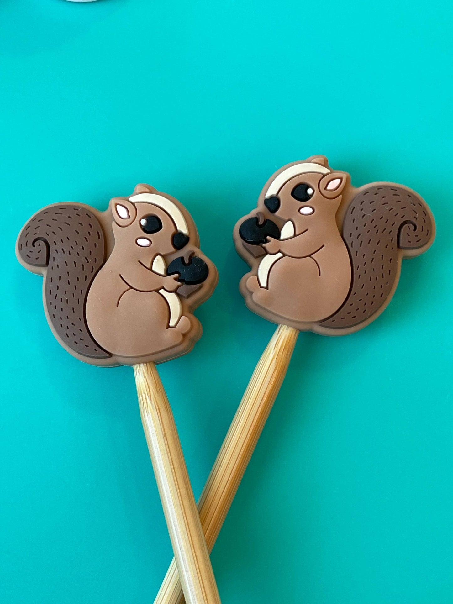Squirrel Stitch Stoppers from Comma Craft Co - Maine Yarn & Fiber Supply