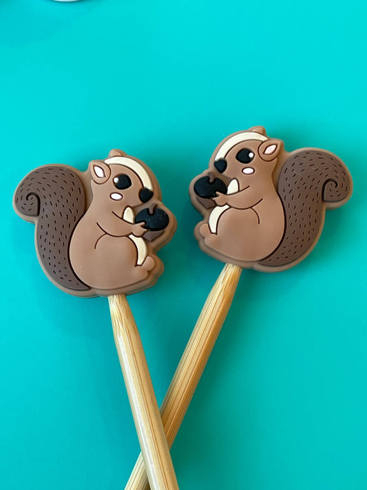 Squirrel Stitch Stoppers from Comma Craft Co - Maine Yarn & Fiber Supply