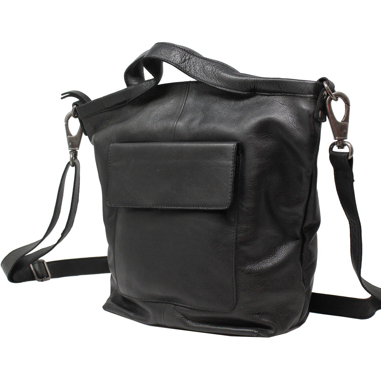 Bianca Handcrafted Leather Tote/Crossbody Bag by Latico Leathers - Maine Yarn & Fiber Supply