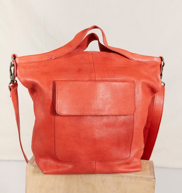 Bianca Handcrafted Leather Tote/Crossbody Bag by Latico Leathers - Maine Yarn & Fiber Supply