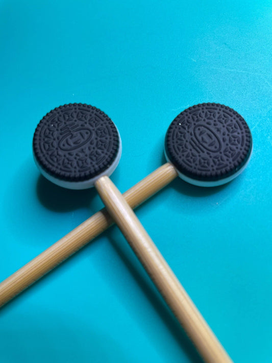 Chocolate Sandwich Cookies Stitch Stoppers from Comma Craft Co - Maine Yarn & Fiber Supply