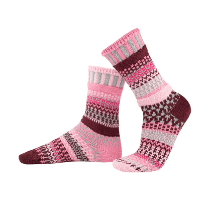 Alpenrose Cotton Crew Socks by Solmate Socks