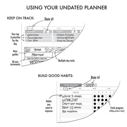 The Undated Planner by The Mincing Mockingbird