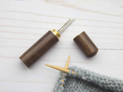 Wooden Darning Needle Storage Cases from Fox & Pine Stitches