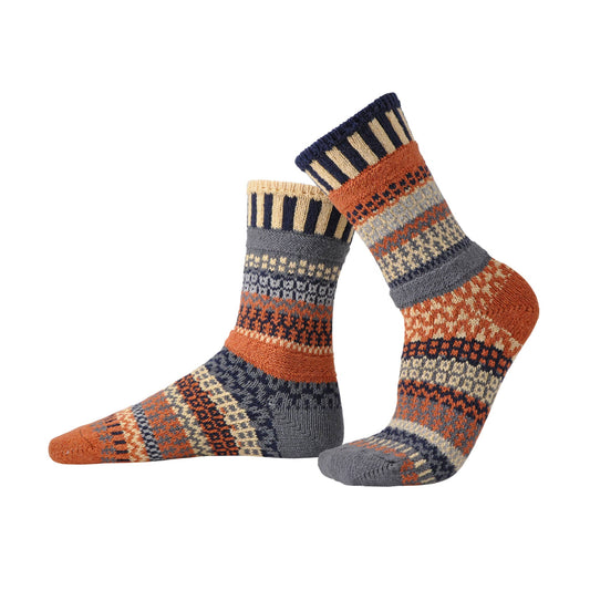Nutmeg Cotton Crew Socks by Solmate Socks