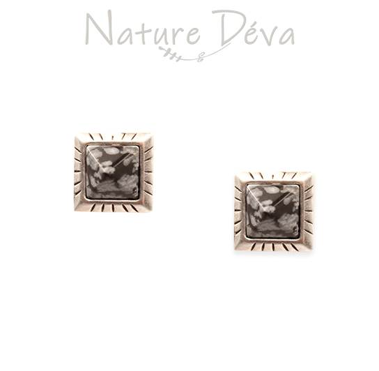 Obsidian Post Earrings by Earth Dreams Jewelry