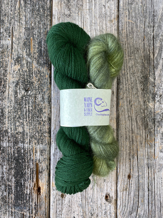 Stillwater: Lichen + Maine Line: Basil - Stillwater Scarf Kit n