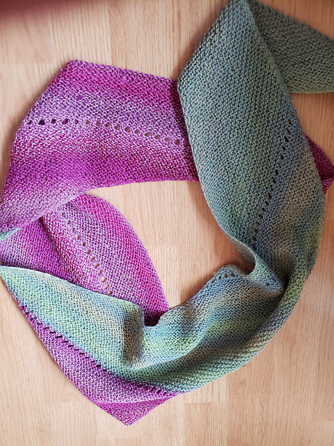 Schoodic: Lupine + Tapped Maple - Riff Shawl Kit