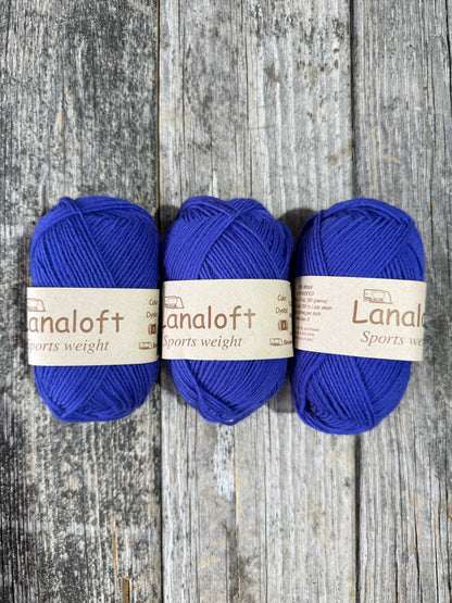 Lanaloft Sport: Sailboat Blue by Brown Sheep Company