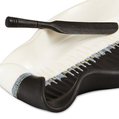 Baguette Tray with Rosewood Spreader from Hilborn Pottery Design