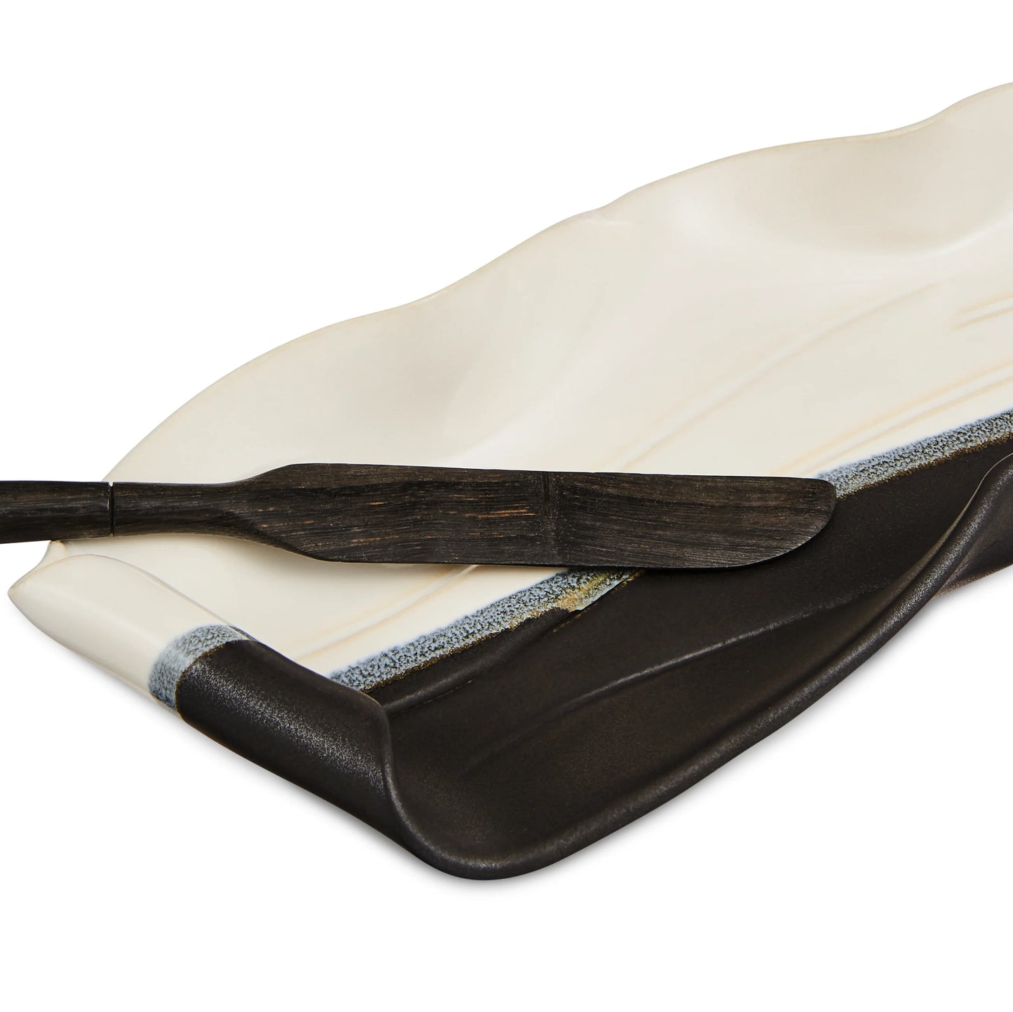 Butter Dish with Rosewood Spreader from Hilborn Pottery Design