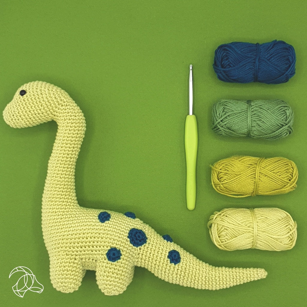 Dino Brontosaurus Crochet Kit from Hardicraft