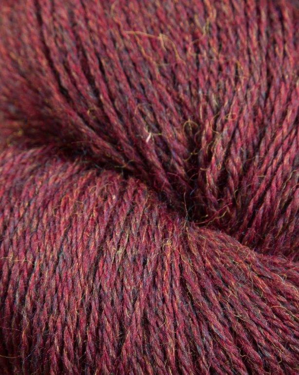 1lb Cones: Heather Line Worsted from JaggerSpun: Burgundy