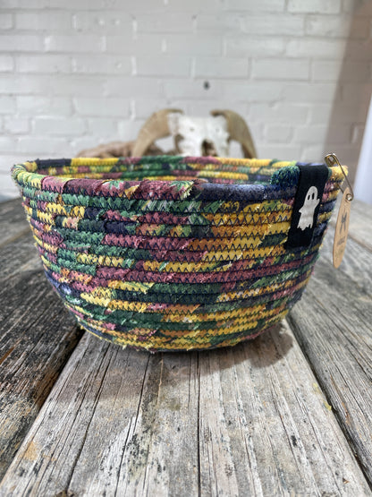 Carmen Miranda 1 - Handmade Fabric/Rope Project Bowls by TkPomroy/The Wooly Ghost