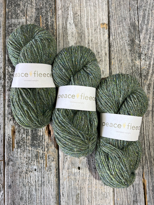 Peace Fleece Worsted: Anna's Grasshopper - Maine Yarn & Fiber Supply