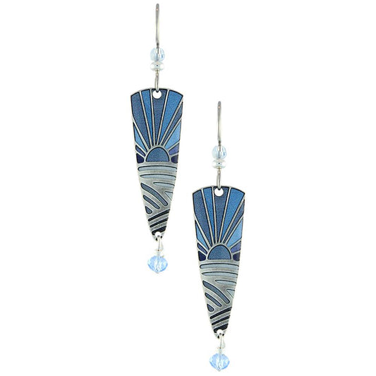 Eternal Sunrise in Blue earrings by Earth Dreams Jewelry