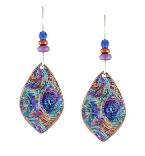 Mosaic (Copper) earrings by Earth Dreams Jewelry