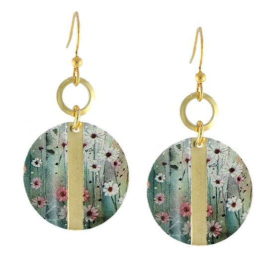Field of Daisies Earrings by Earth Dreams Jewelry