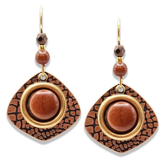 Goldstone Drop Earrings by Earth Dreams Jewelry