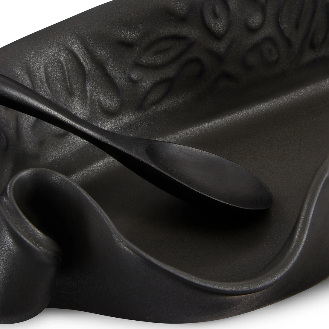 Asparagus Dish with Rosewood Spoon from Hilborn Pottery Design