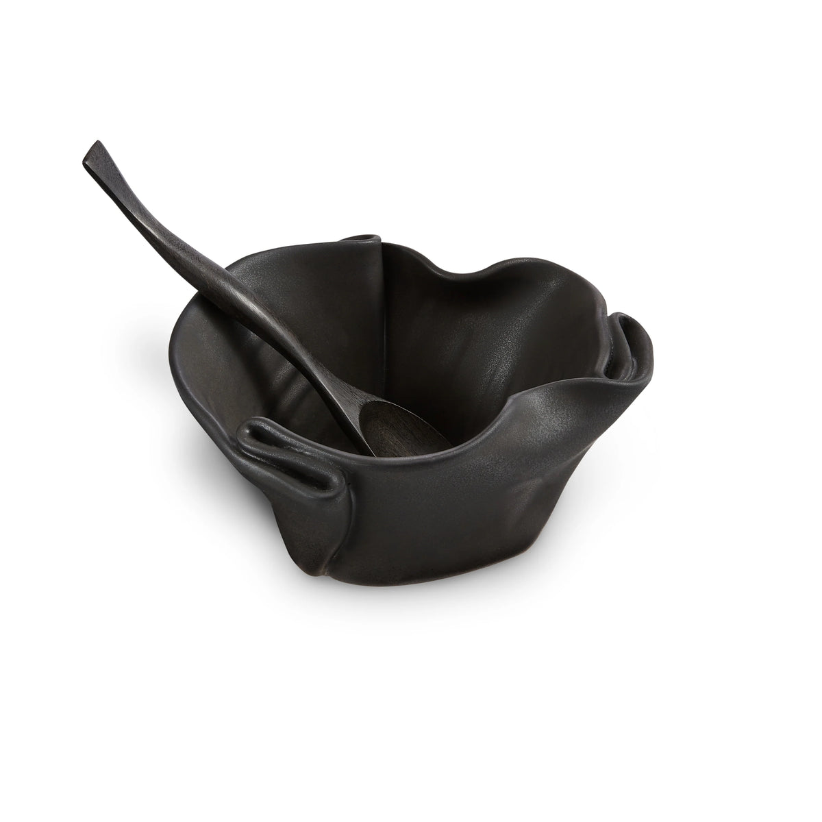 Guacamole Bowl with Rosewood Spoon from Hilborn Pottery Design - Maine Yarn & Fiber Supply