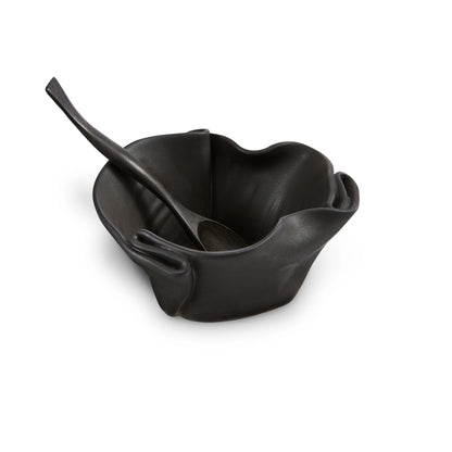 Guacamole Bowl with Rosewood Spoon from Hilborn Pottery Design - Maine Yarn & Fiber Supply