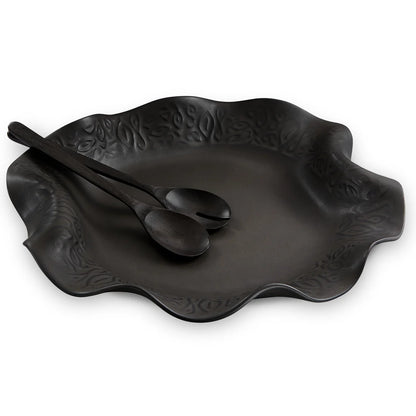 Platter with Servers from Hilborn Pottery Design - Maine Yarn & Fiber Supply