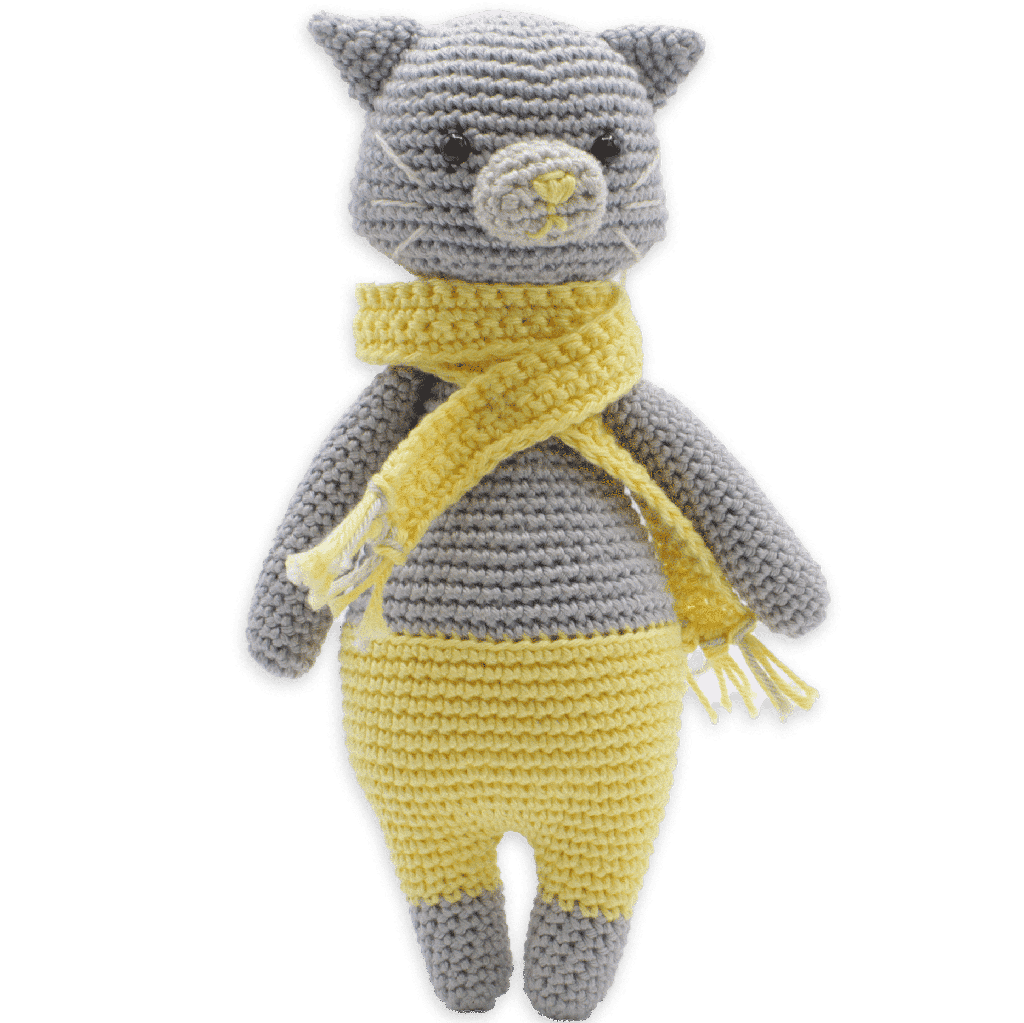 Polly Cat Crochet Kit from Hardicraft - Maine Yarn & Fiber Supply