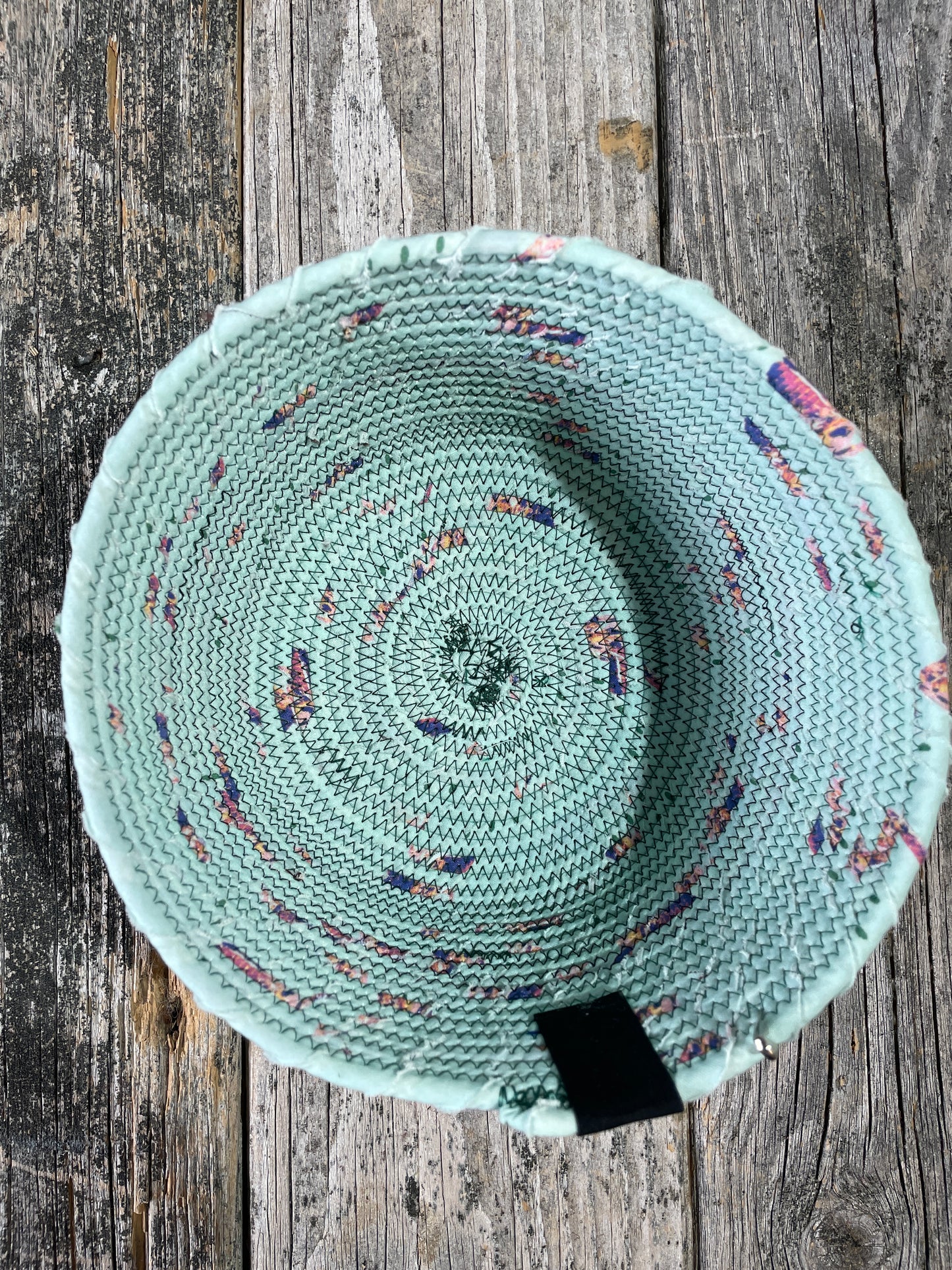 Frozen Custard - Handmade Fabric/Rope Project Bowls by TkPomroy/The Wooly Ghost