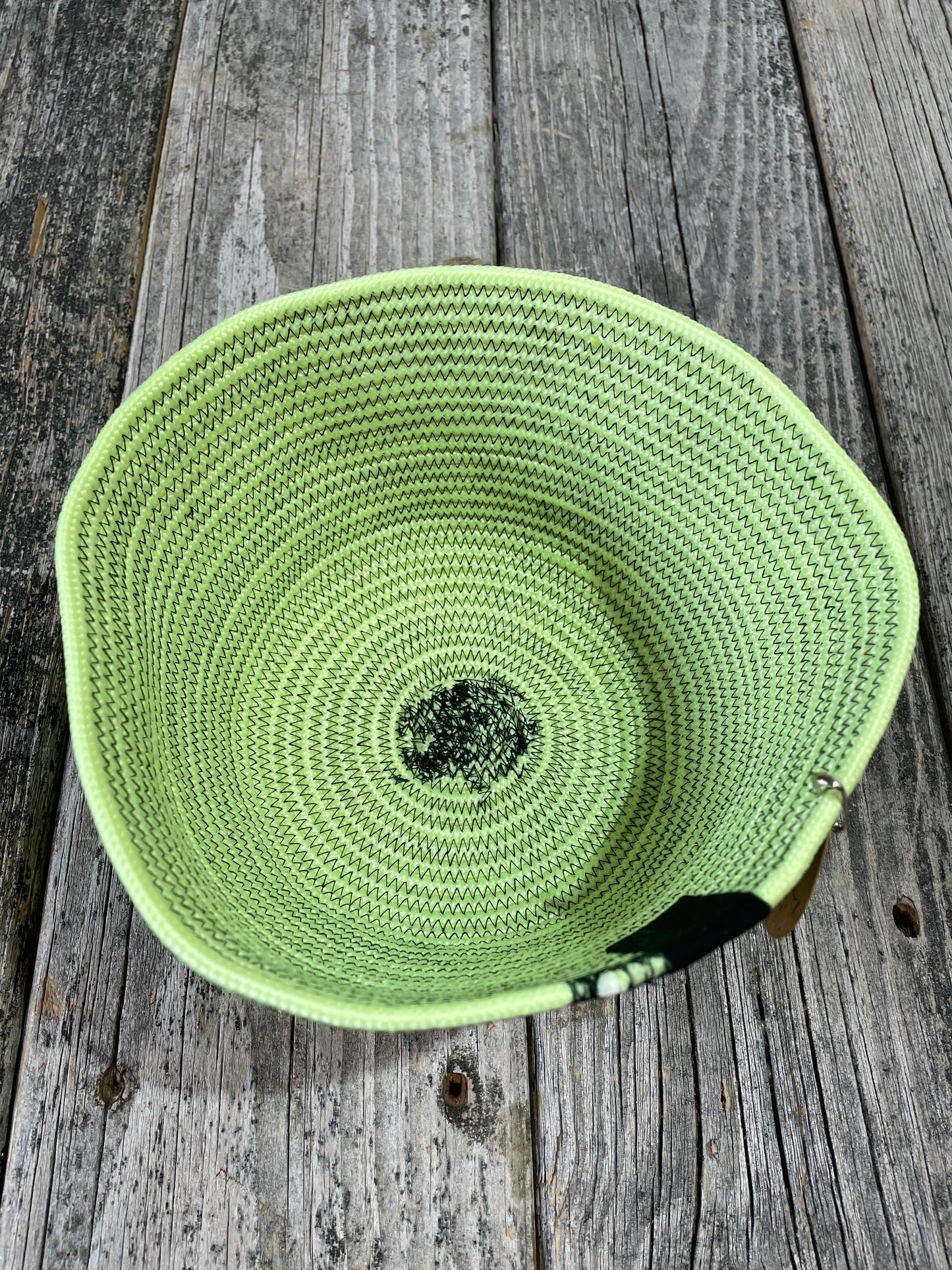 Glow in the Dark - Handmade Fabric/Rope Project Bowls by TkPomroy/The Wooly Ghost