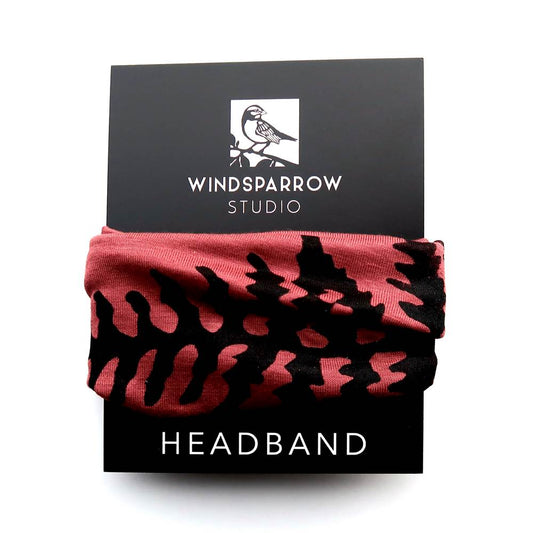Fern Headband (Black Ink) by Windsparrow Studio