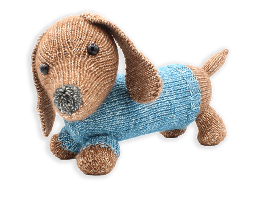 Ria Dachshund Knitting Kit from Hardicraft
