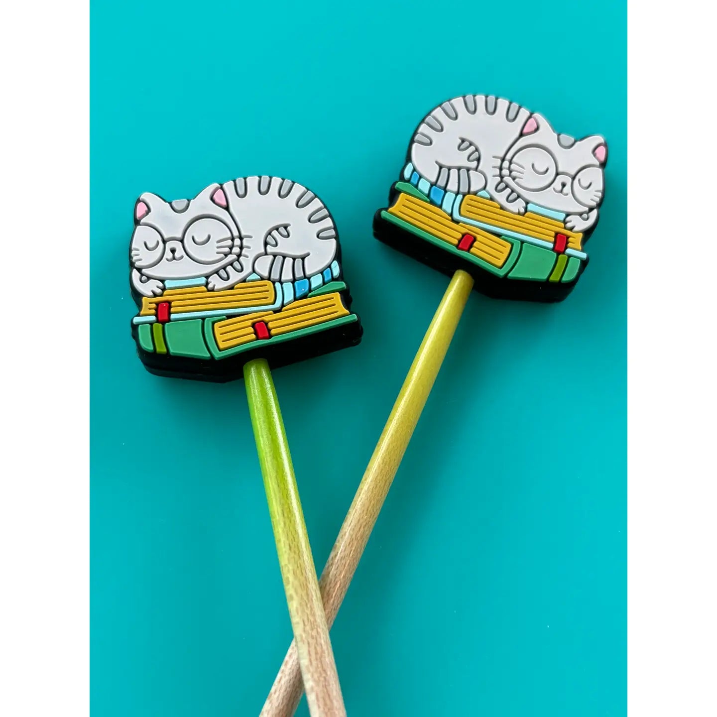 Cats and Books Stitch Stoppers from Comma Craft Co