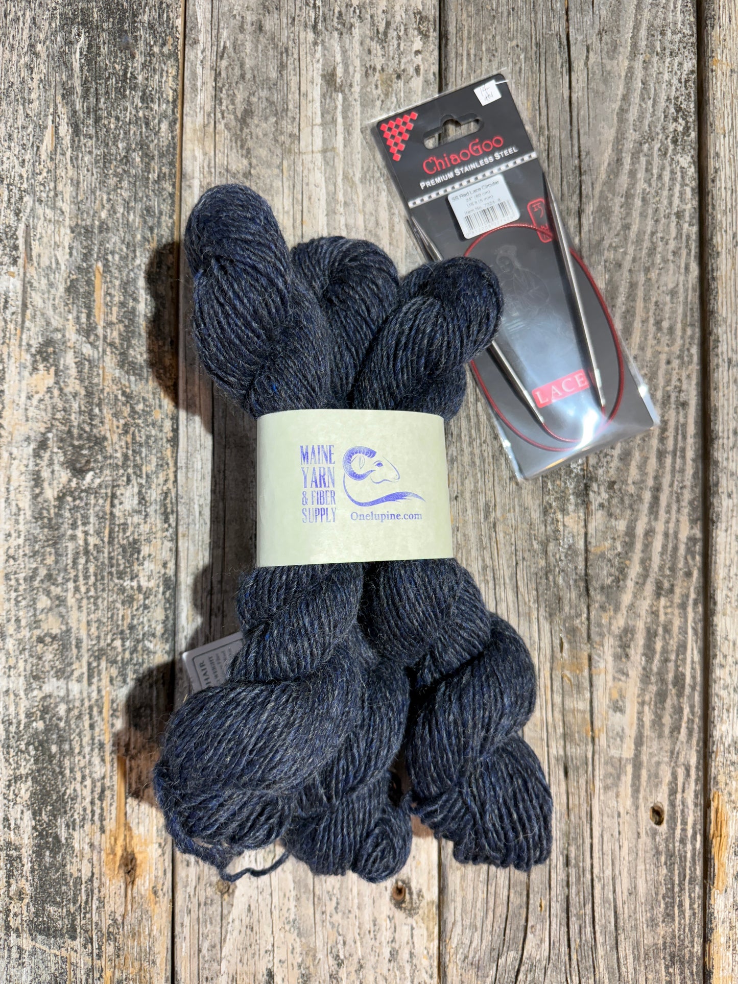 Mountain Mohair: Midnight Blue - Beginner’s Scarf Kit