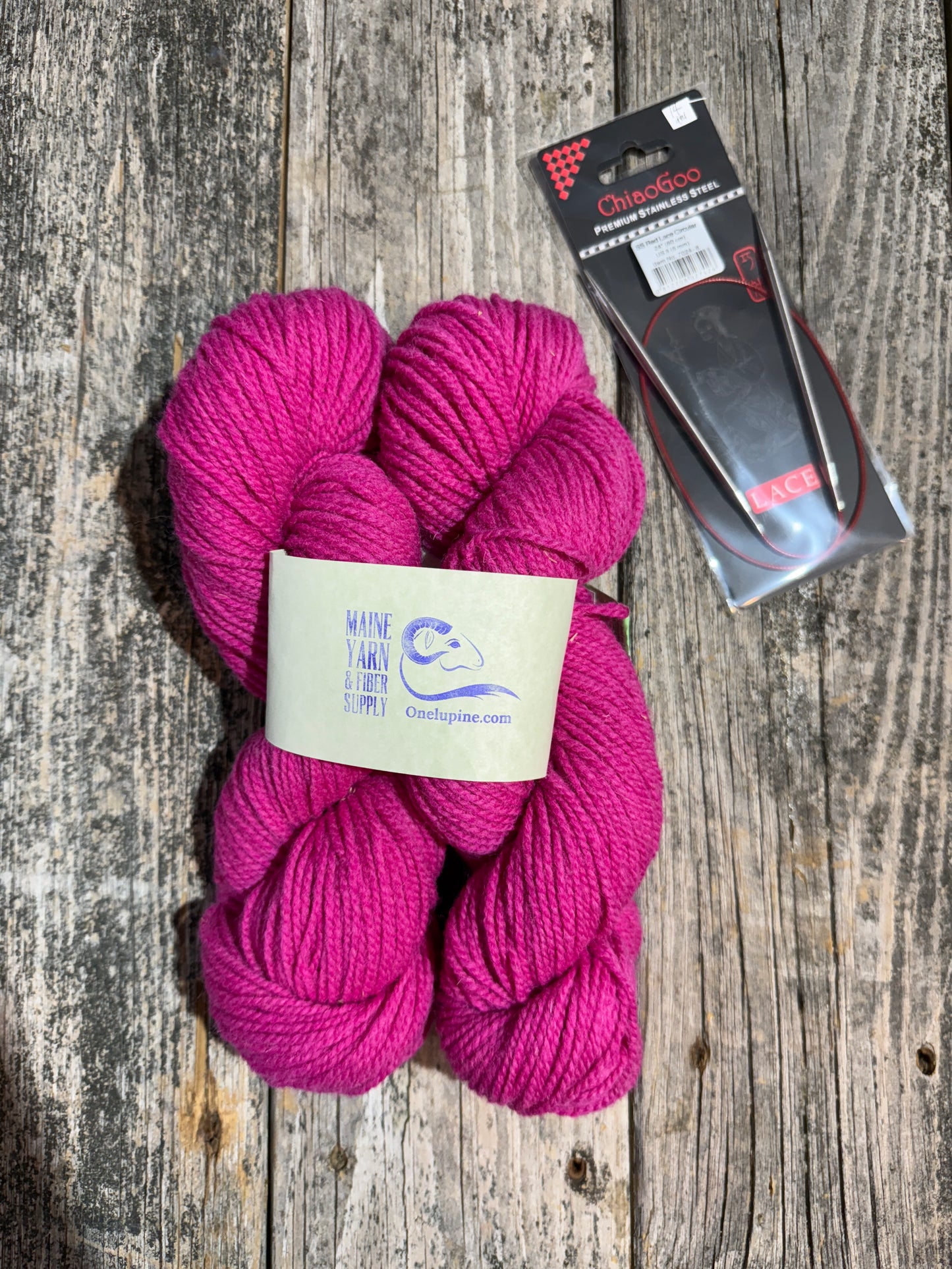 Briggs & Little Tuffy: Magenta - Beginner’s Scarf Kit