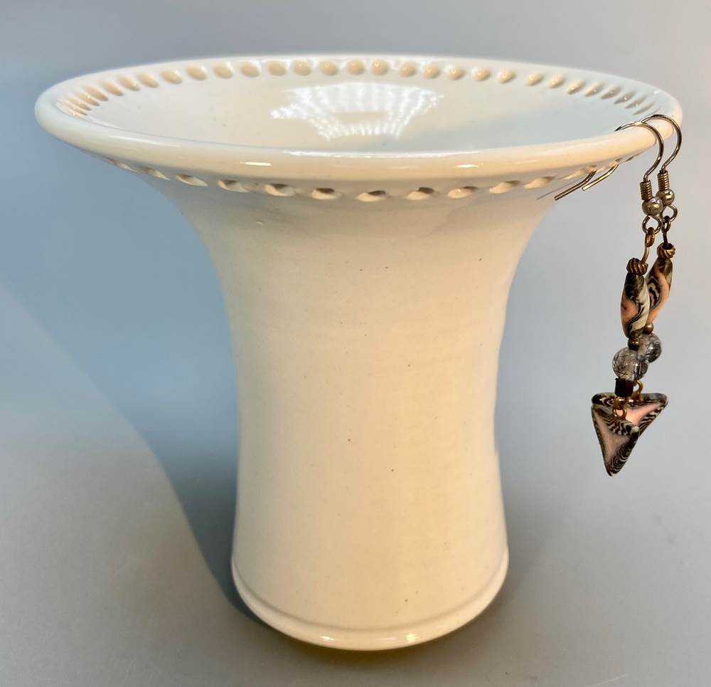 Earring Holder - Handmade Stoneware by Barb Lund