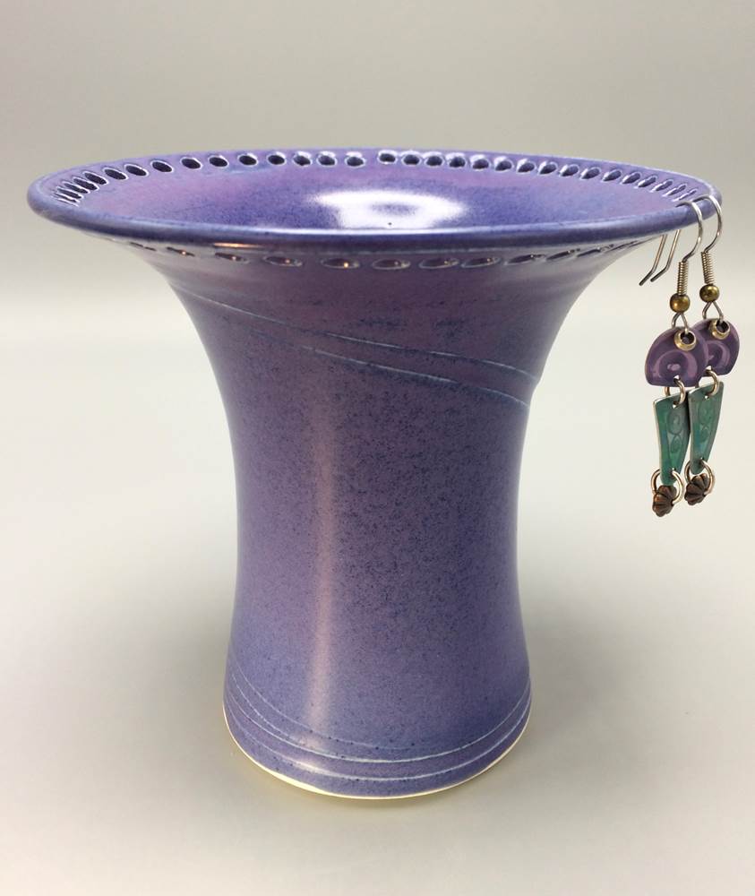 Earring Holder - Handmade Stoneware by Barb Lund