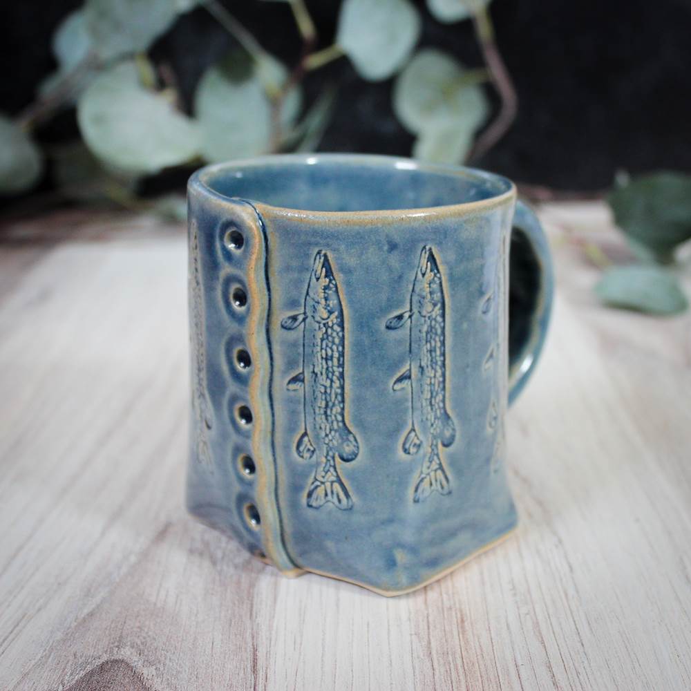 Blue Fish Mug from Colleen Deiss Designs