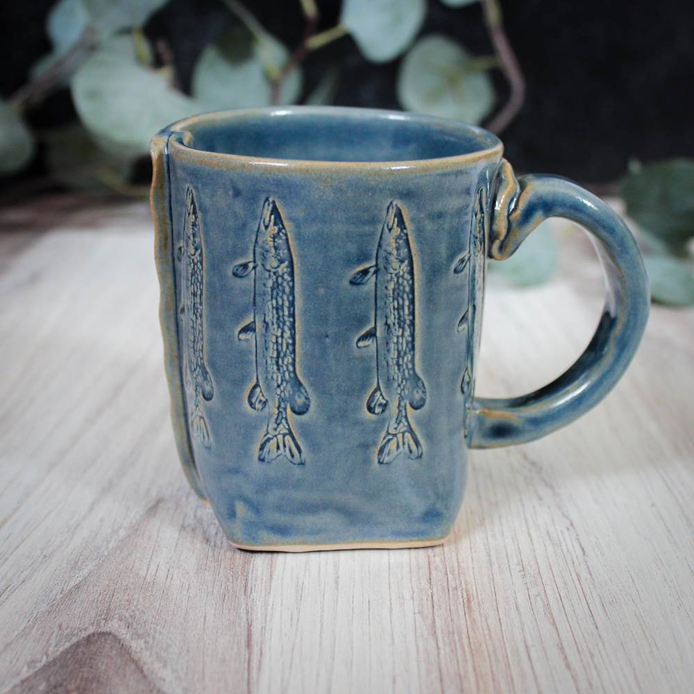 Blue Fish Mug from Colleen Deiss Designs