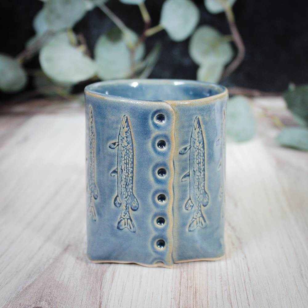 Blue Fish Mug from Colleen Deiss Designs